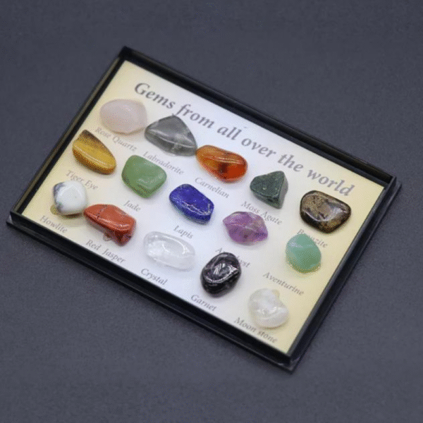 15 Piece Crystal Gemstone Specimen Set