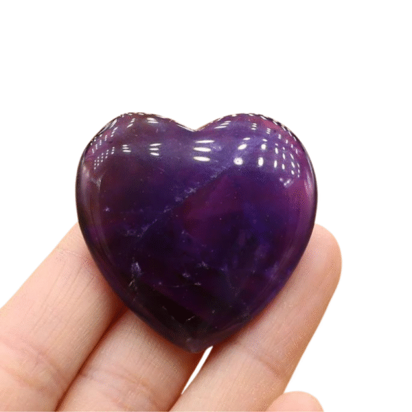 Amethyst Love Heart Shape Ornament