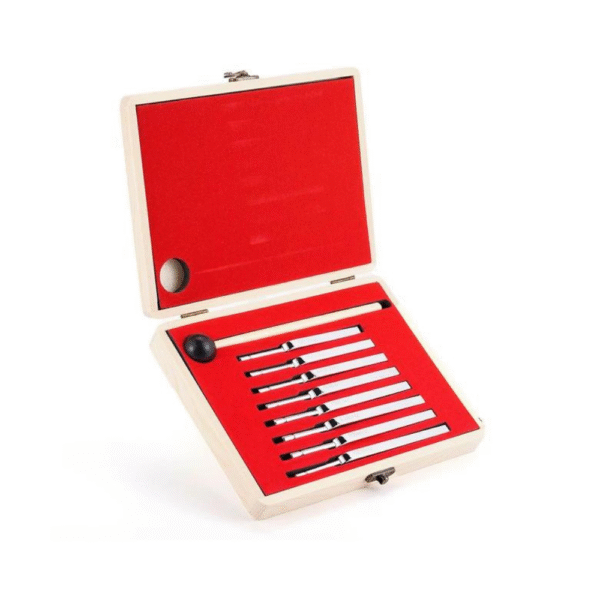 8 Piece Tuning Fork Set Chinese Vintage Style