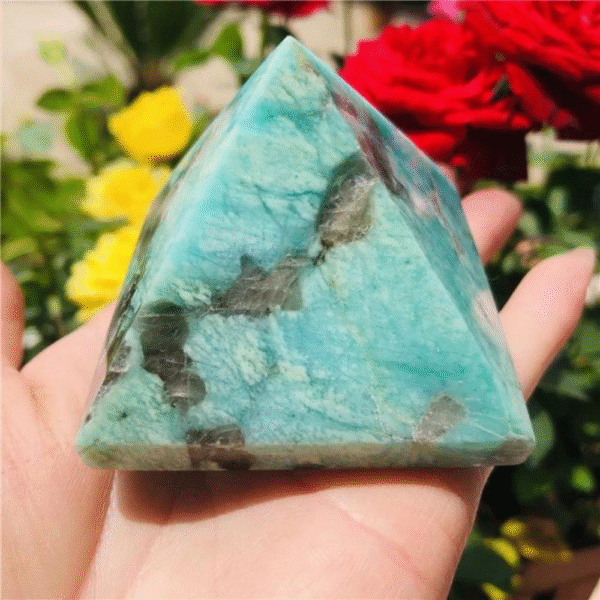 Amazonite Natural Stone Pyramid