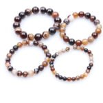 Coffee Agate Natural Gem Bracelet - Image 6