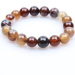 Coffee Agate Natural Gem Bracelet - Image 2