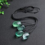 Green Fluorite Egg Pendant Necklace - Image 4