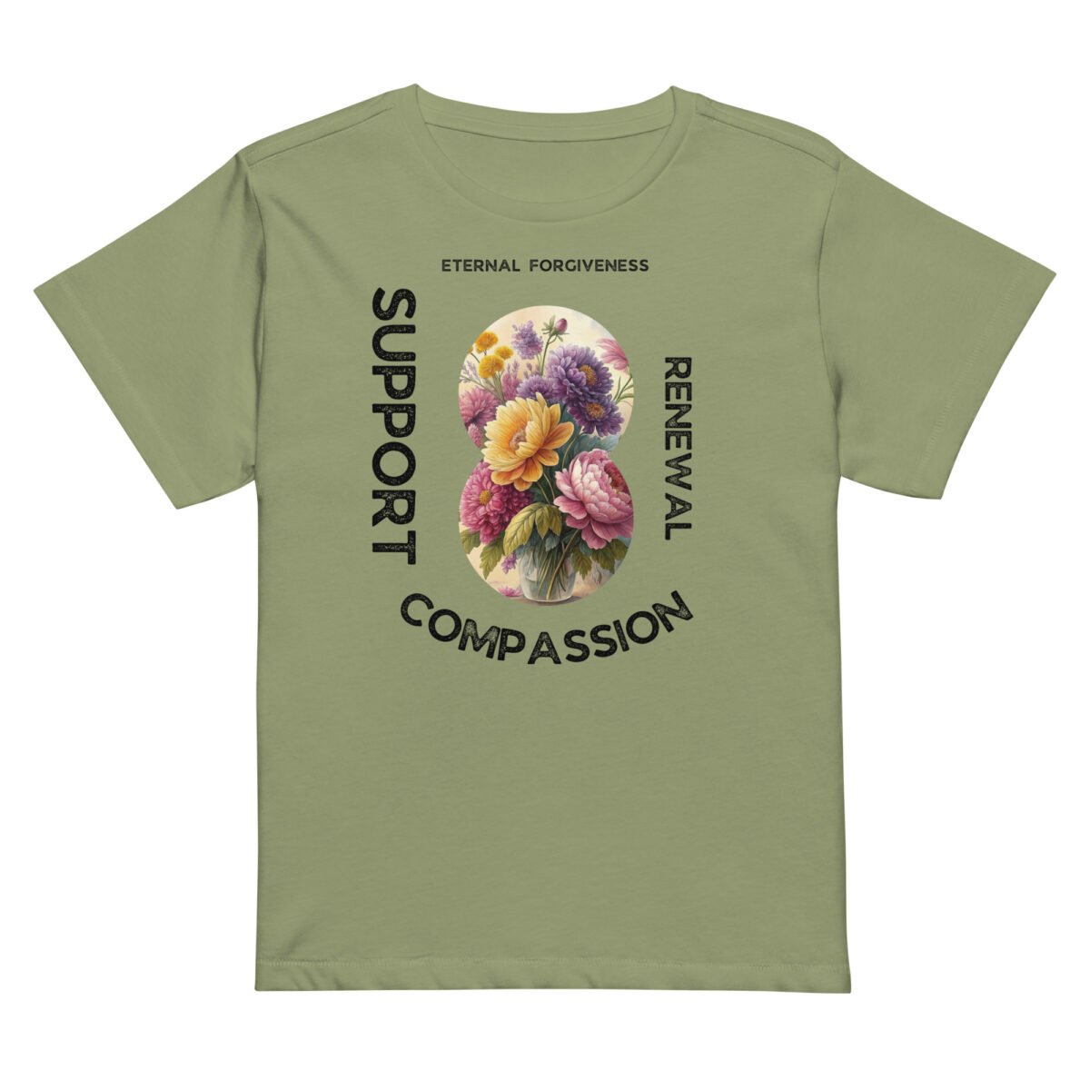 Flowers 1 Women’s Luxe Everyday T-Shirt - Image 3