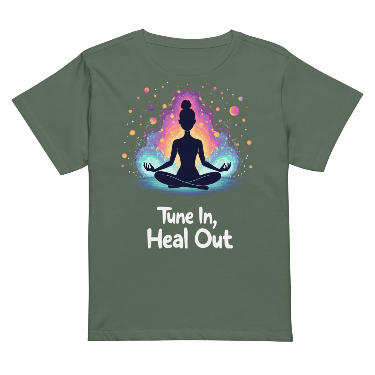 Meditation Cosmic Energy Women’s Luxe Everyday T-Shirt - Image 5
