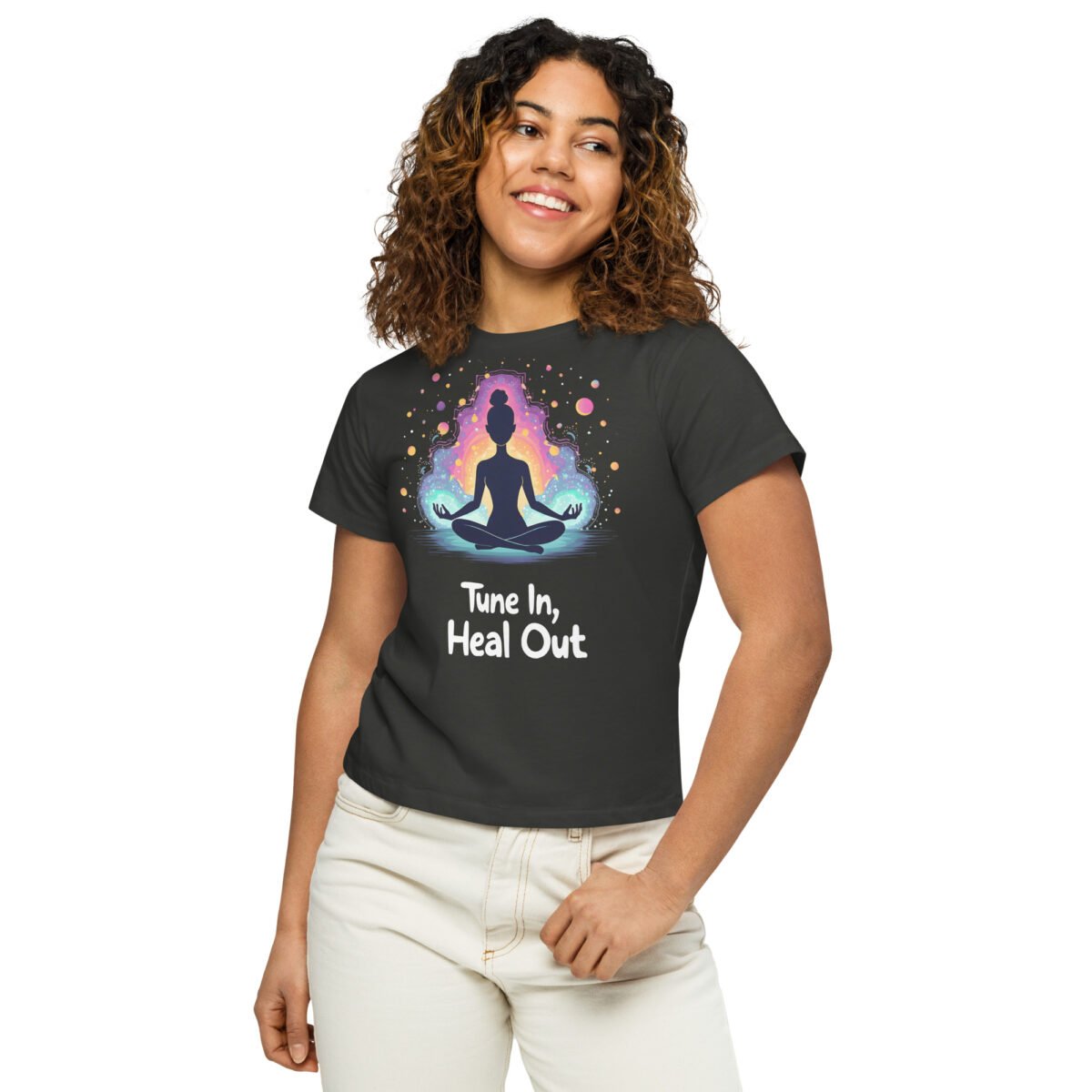 Meditation Cosmic Energy Women’s Luxe Everyday T-Shirt - Image 1