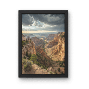 Whispers of the Crimson Canyon Premium Matte Wall Art Poster 18″ x 24″ (Vertical)