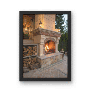 The Tuscan Hearth Premium Matte Wall Art Poster 18″ x 24″ (Vertical)