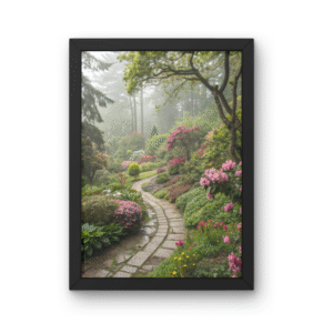 1 The Rhododendron Labyrinth Premium Matte Wall Art Poster 18″ x 24″ (Vertical)