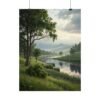 Arcadian Shores: Premium Matte Wall Art Poster 18″ x 24″ (Vertical)