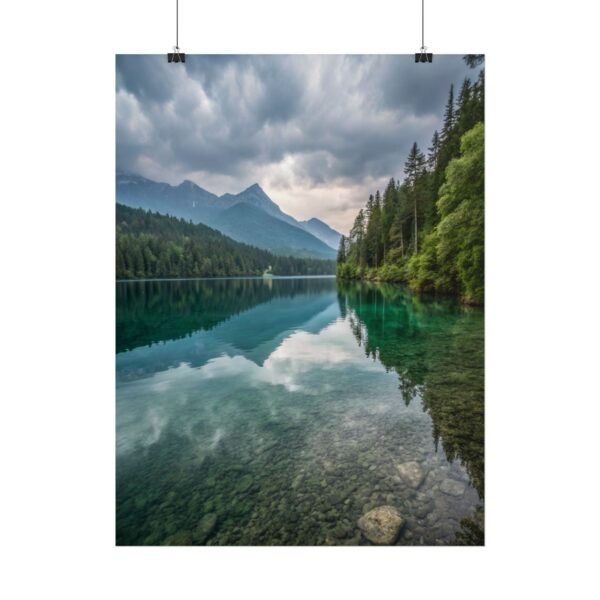 Aqua Profonda Premium Matte Wall Art Poster 18″ x 24″ (Vertical)