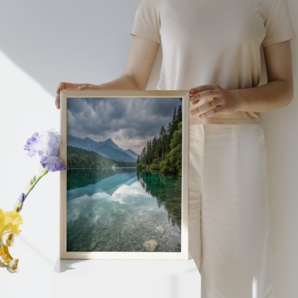 Aqua Profonda Premium Matte Wall Art Poster 18″ x 24″ (Vertical)