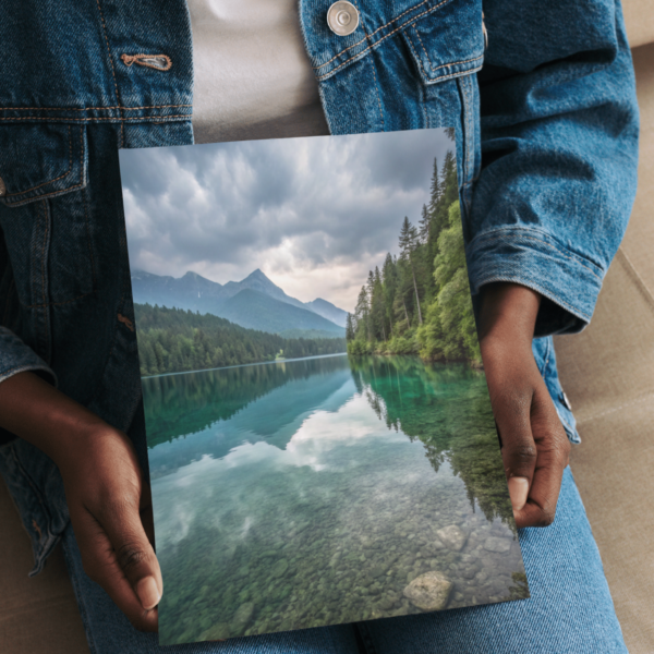 Aqua Profonda Premium Matte Wall Art Poster 18″ x 24″ (Vertical)