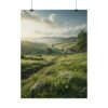 Fields of Golden Light Premium Matte Wall Art Poster 18″ x 24″ (Vertical)