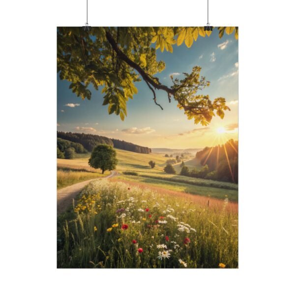 Golden Pathway Premium Matte Wall Art Poster 18″ x 24″ (Vertical)