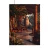 Golden Haven Veranda Premium Matte Wall Art Poster 18″ x 24″ (Vertical)