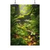 Sunlit Forest Reverie Premium Nature Art Poster