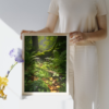 Sunlit Forest Reverie Premium Nature Art Poster