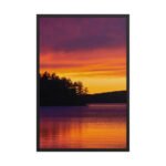 Twilight Embers Framed Matte Art Print – 24" × 36"