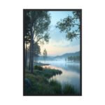 Ethereal Dawn Framed Matte Art Print – 24" × 36"