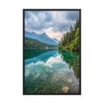Emerald Reflections Framed Matte Art Print – 24" × 36"