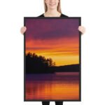 Twilight Embers Framed Matte Art Print – 24" × 36" - Image 2