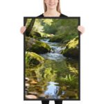 Emerald Serenity Framed Matte Art Print – 24" × 36" - Image 2