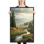 The Golden Valley Framed Matte Art Print – 24" × 36" - Image 2