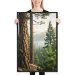 Ethereal Morning Mist Framed Matte Art Print – 24" × 36" - Image 2