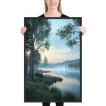 Ethereal Dawn Framed Matte Art Print – 24" × 36" - Image 2