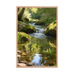 Emerald Serenity Framed Matte Art Print – 24" × 36" - Image 3