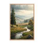 The Golden Valley Framed Matte Art Print – 24" × 36" - Image 3