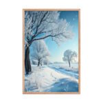 Frostbound Serenity Framed Matte Art Print – 24" × 36" - Image 3