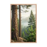 Ethereal Morning Mist Framed Matte Art Print – 24" × 36" - Image 3