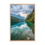 Emerald Reflections Framed Matte Art Print – 24" × 36" - Image 3