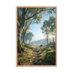 Tranquil Forest Light Framed Matte Art Print – 24" × 36" - Image 3