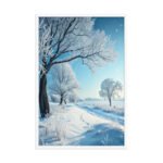 Frostbound Serenity Framed Matte Art Print – 24" × 36" - Image 4