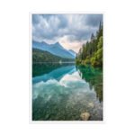 Emerald Reflections Framed Matte Art Print – 24" × 36" - Image 4