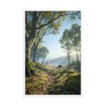 Tranquil Forest Light Framed Matte Art Print – 24" × 36" - Image 4