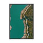 Emerald Serpentine Framed Matte Art Print – 24" × 36"