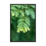 Emerald Whispers Framed Matte Art Print – 24" × 36"