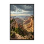 Canyon’s Descent Framed Matte Art Print – 24" × 36"