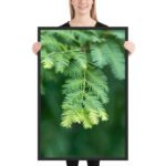 Emerald Whispers Framed Matte Art Print – 24" × 36" - Image 2