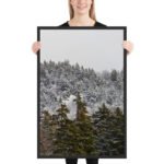 Winter’s First Whisper Framed Matte Art Print – 24" × 36" - Image 2