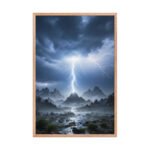 The Celestial Strike Framed Matte Art Print – 24" × 36" - Image 3