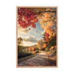 Autumn’s Golden Passage Framed Matte Art Print – 24" × 36" - Image 3