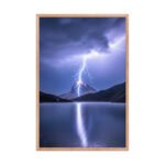 Stormspire Reflection Framed Matte Art Print – 24" × 36" - Image 3