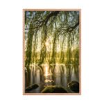 Willow & Lake Landscape Framed Matte Art Print – 24" × 36" - Image 3