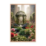 Urban Secret Garden Framed Matte Art Print – 24" × 36" - Image 3