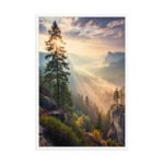 Radiant Mountain Sunrise Framed Matte Art Print – 24" × 36" - Image 4